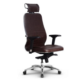 Кресло руководителя Samurai KL-3.04 Кожа перфорированная NewLeather Темно-коричневый 680х260х910