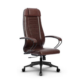 Кресло руководителя МЕТТА Комплект 30 основание 17832 Кожа перфорированная NewLeather Темно-коричневый 520х200х900