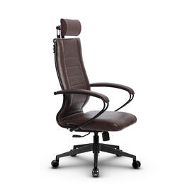 Кресло руководителя МЕТТА Комплект 32 основание 17832 Кожа перфорированная NewLeather Темно-коричневый 520х200х900