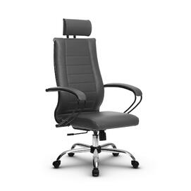Кресло руководителя МЕТТА Комплект 32 основание 17833 Кожа перфорированная NewLeather Серый 520х200х900