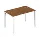 Офисная мебель Trend metal Стол письменный на металлоопорах TDM32230034 Орех экко/Белый 1200х600х750