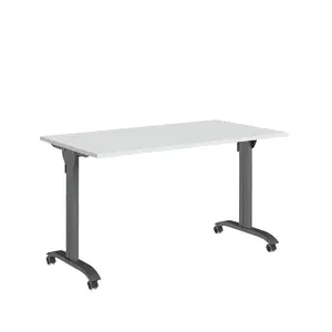 Офисная мебель Trend metal Стол мобильный складной TDM32292135 Орех экко/Антрацит 1400х720х750