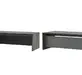 Кабинет руководителя Dali Стол письменный на опорной креденции DLI37210312L Эбен/Антрацит 232x220x75
