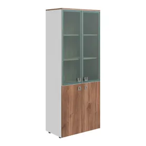 Кабинет руководителя Solid Шкаф для бумаг SOL29752003 Орех селект 780х450х1980