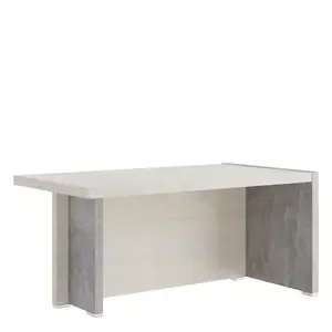 Кабинет руководителя Solid B Стол письменный с асимметричными опорами SOB39110454 Вяз/Бетон темный 1600х880х750