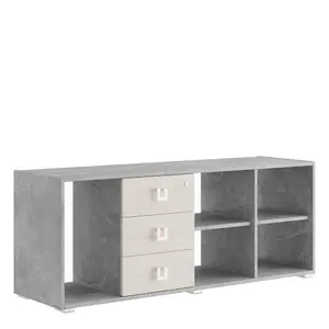 Кабинет руководителя Solid B Креденция SOB39141154 Вяз/Бетон темный 1500х450х600