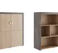 Кабинет руководителя Solid B Шкаф средний SOB39142054 Вяз/Бетон темный 1310х450х1370