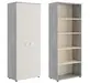 Кабинет руководителя Solid B Шкаф для бумаг закрытый SOB39152123 Дуб шамони светлый/Бетон светлый 780х450х1980