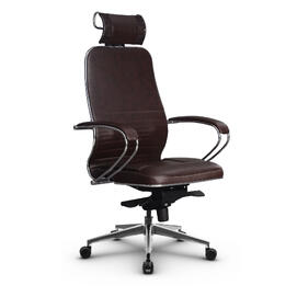 Кресло руководителя Samurai KL-2.041 Кожа перфорированная NewLeather Темно-коричневый 680х260х910