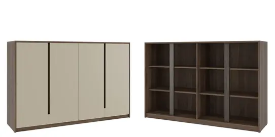 Кабинет руководителя Artwood Шкаф средний ATW37942013 Орех дижон 1762x450x1142