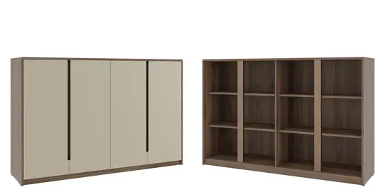 Кабинет руководителя Artwood Шкаф средний ATW37942023 Дуб капучино 1762x450x1142
