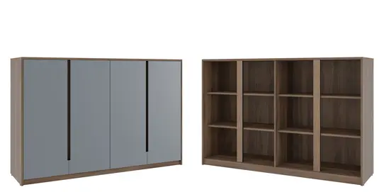 Кабинет руководителя Artwood Шкаф средний ATW37942024 Дуб капучино 1762x450x1142