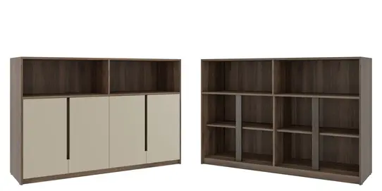Кабинет руководителя Artwood Шкаф средний с нишей ATW37942113 Орех дижон 1762x450x1142