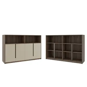 Кабинет руководителя Artwood Шкаф средний с нишей ATW37942114 Орех дижон 1762x450x1142