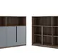 Кабинет руководителя Artwood Шкаф средний с нишей ATW37942114 Орех дижон 1762x450x1142