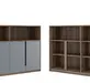 Кабинет руководителя Artwood Шкаф средний с нишей ATW37942124 Дуб капучино 1762x450x1142