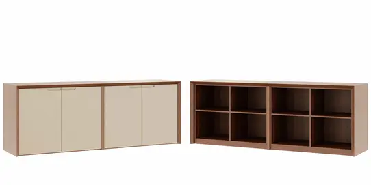 Кабинет руководителя Concept Креденция 4 двери CON36240423 Дуб капучино 2100x500x760