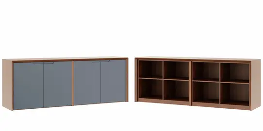 Кабинет руководителя Concept Креденция 4 двери CON36240424 Дуб капучино 2100x500x760