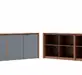 Кабинет руководителя Concept Креденция 4 двери CON36240424 Дуб капучино 2100x500x760