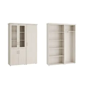 Кабинет руководителя Boston Шкаф для бумаг с гардеробом BSN3015S302 Венге 1442х457х2040
