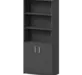 Офисная мебель Арго Шкаф для документов А-310 Антрацит 770х370х2000