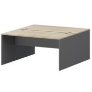 Офисная мебель Смарт Бенч двойной Тип2 СМСР25-2.14.60 Кронберг/Графит 1400x1236x750