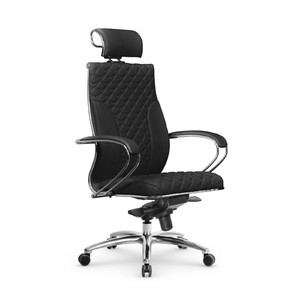 Кресло руководителя МЕТТА L 2c 44C/K основание 17838 Кожа MPES Черный 680х260х910