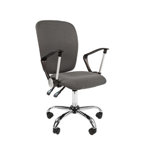 Кресло офисное Chairman 9801 хром Ткань С Серый