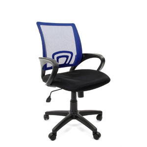 Кресло офисное Chairman 696 Ткань TW/Сетка Черный/синий