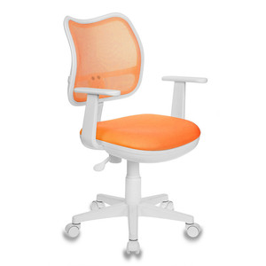 Кресло детское Бюрократ CH-W797 CH-W797/OR/TW-96-1 Сиденье ткань TW-96-1 оранжевая/спинка сетка TW-38-3 оранжевая