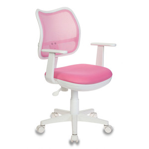 Кресло детское Бюрократ CH-W797 CH-W797/PK/TW-13A Сиденье ткань TW-13A розовая / спинка сетка TW-06A розовая