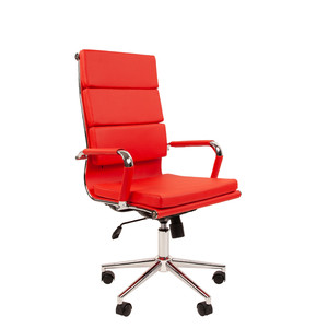 Кресло руководителя Chairman 750 Экокожа Красный