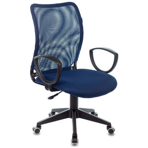 Офисное кресло Бюрократ CH-599AXSN Сиденье ткань TW-10N синяя/спинка сетка TW-10N синяя