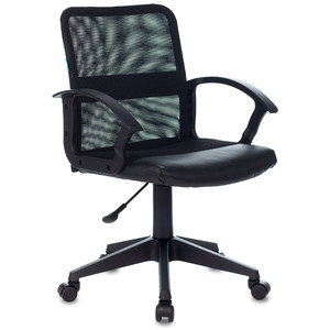 Офисное кресло Бюрократ CH-590 Искус. кожа черная/сетка черная/ткань черная