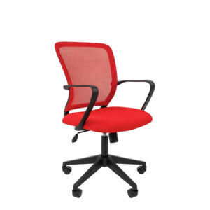 Кресло офисное Chairman 698 Ткань TW/Сетка Красный