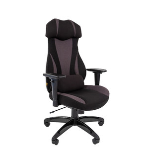 Кресло игровое (геймерское) Chairman Game 14 Ткань Черный/серый
