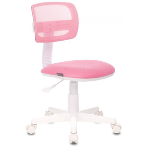 Кресло детское Бюрократ CH-W299 Сиденье ткань TW-13A розовая/спинка сетка TW-06A розовая