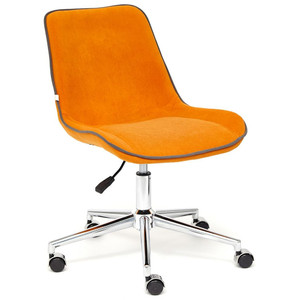 Офисное кресло STYLE Флок оранжевый 18