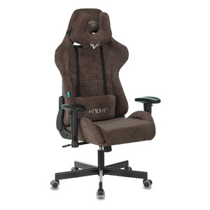 Кресло игровое Бюрократ Viking KNIGHT LT Ткань LT-10 темно-коричневая