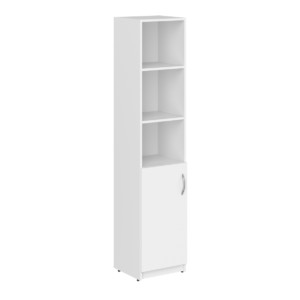 Офисная мебель Simple Шкаф колонка с 2-мя глухими малыми дверьми правый SR-5U.5(L) Белый 386х375х1817