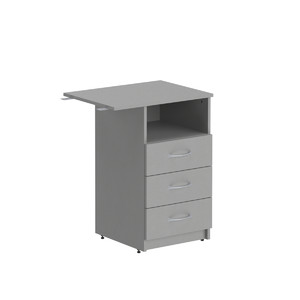 Офисная мебель Simple Тумба приставна правая SC-3D.2(R) Серый 600х450х760