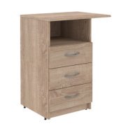 Офисная мебель Simple Тумба приставная левая SC-3D.2(L) Дуб Сонома светлый 600х450х760