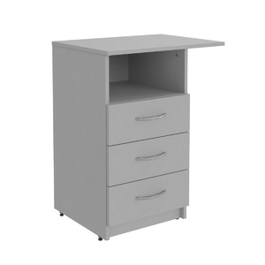Офисная мебель Simple Тумба приставная левая SC-3D.2(L) Серый 600х450х760