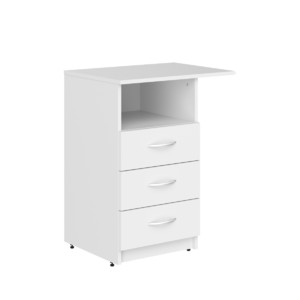 Офисная мебель Simple Тумба приставная левая SC-3D.2(L) Белый 600х450х760