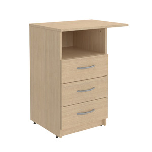 Офисная мебель Simple Тумба приставная левая SC-3D.2(L) Легно светлый 600х450х760