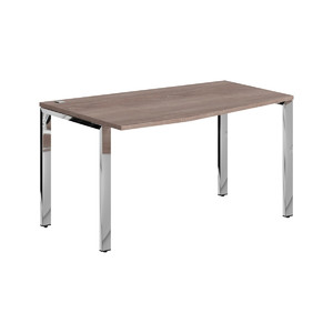 Офисная мебель Xten Gloss Стол эргономичный XGCT 149.1(L) Дуб Сонома/Нержавейка полированная 1400x900x750
