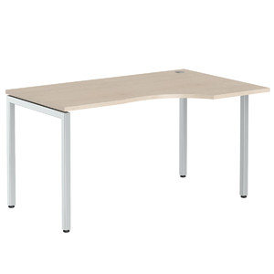 Офисная мебель Xten-S Стол эргономичный XSCET 149(R) Бук Тиара/Алюминий 1400x900x750