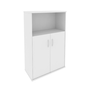 Офисная мебель RIVA Шкаф средний широкий А.СТ-2.1 Белый 770х365х1215