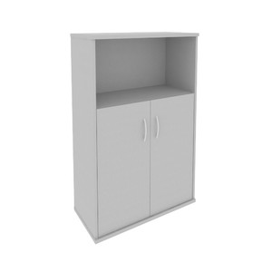 Офисная мебель RIVA Шкаф средний широкий А.СТ-2.1 Серый 770х365х1215