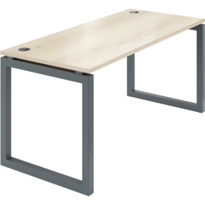 Офисная мебель Смарт Стол на металлокаркасе СМС25-О-10К.60.Пр50 Кронберг/Антрацит металл 1000x600x750